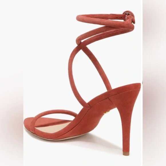 Veronica Beard 'Marceline' Strappy Suede Sandals, Redwood - Picture 3 of 4